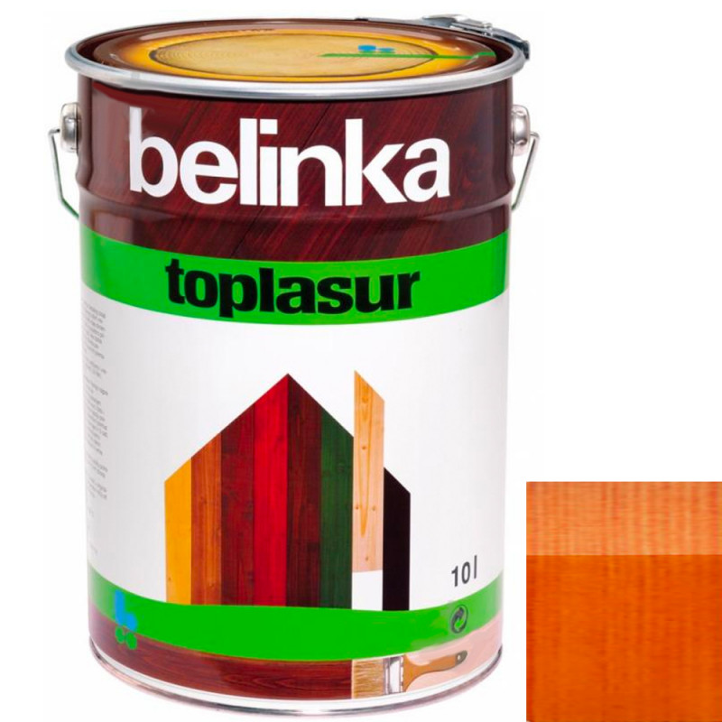 Краска-лазурь для дерева Belinka TopLasur № 23 махагон полуглянец 10 л
