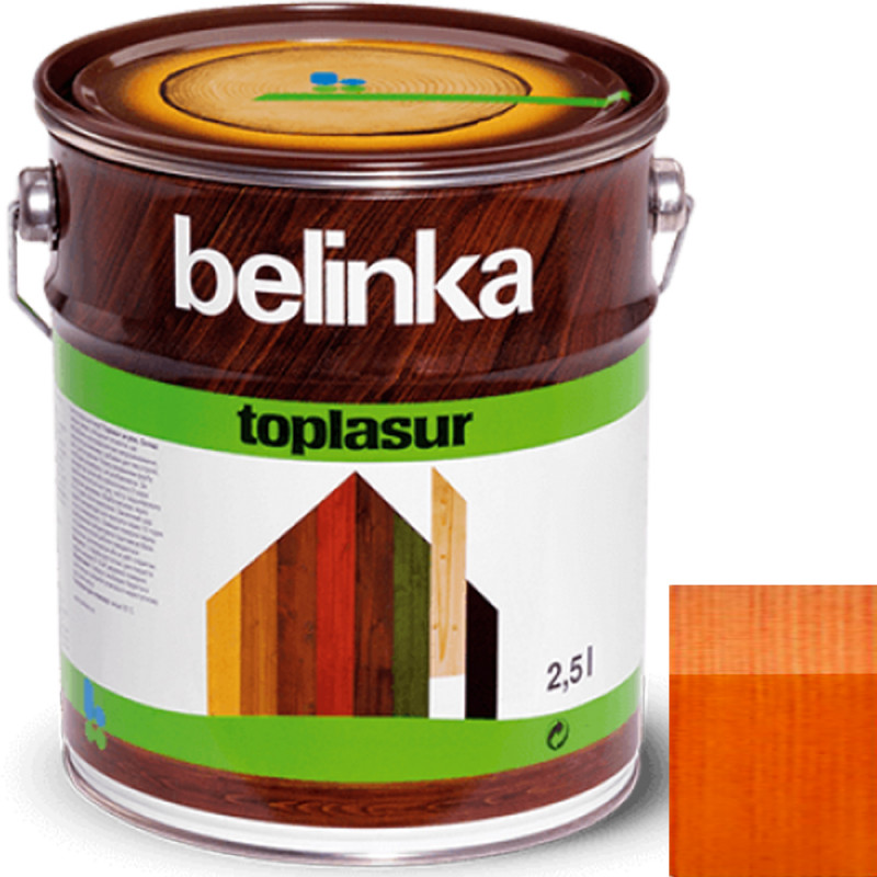 Краска-лазурь для дерева Belinka TopLasur № 23 махагон полуглянец 2,5 л