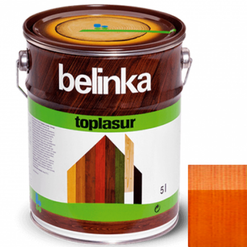 Краска-лазурь для дерева Belinka TopLasur № 23 махагон полуглянец 5 л 