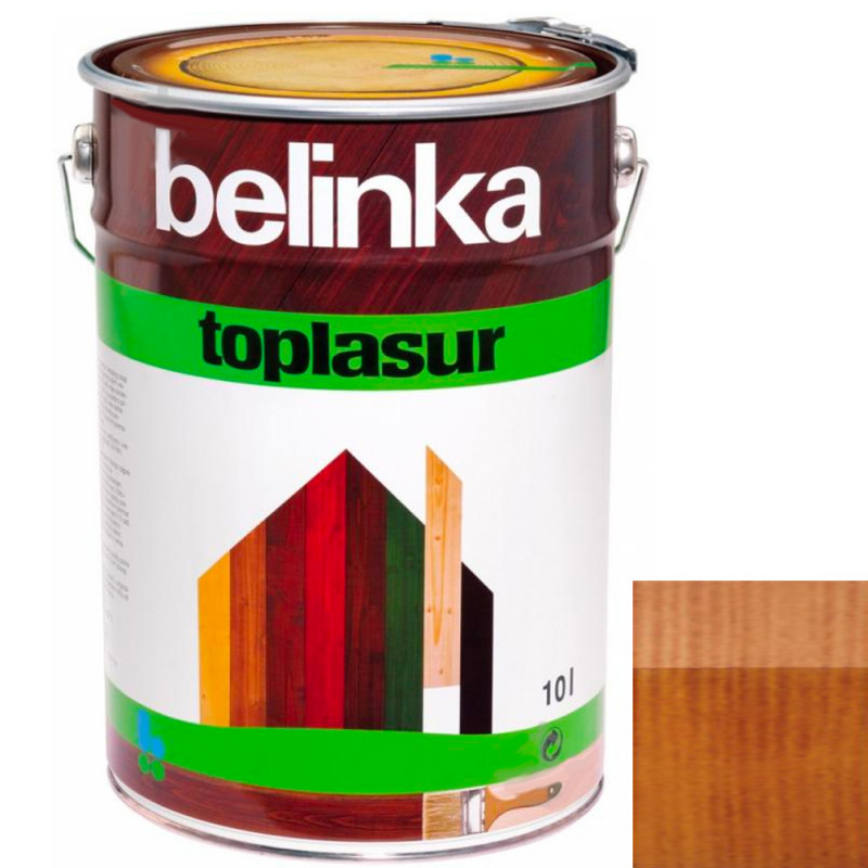 Краска-лазурь для дерева Belinka TopLasur № 16 орех полуглянец 10 л