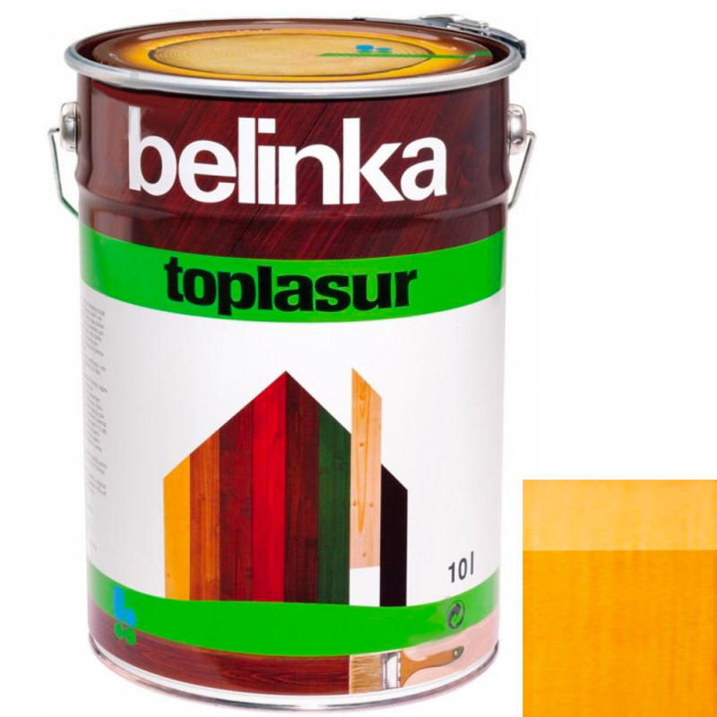 Краска-лазурь для дерева Belinka TopLasur № 25 пиния полуглянец 10 л