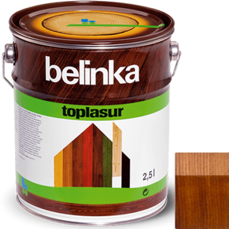 Краска-лазурь для дерева Belinka TopLasur № 24 паллисандр полуглянец 2,5 л