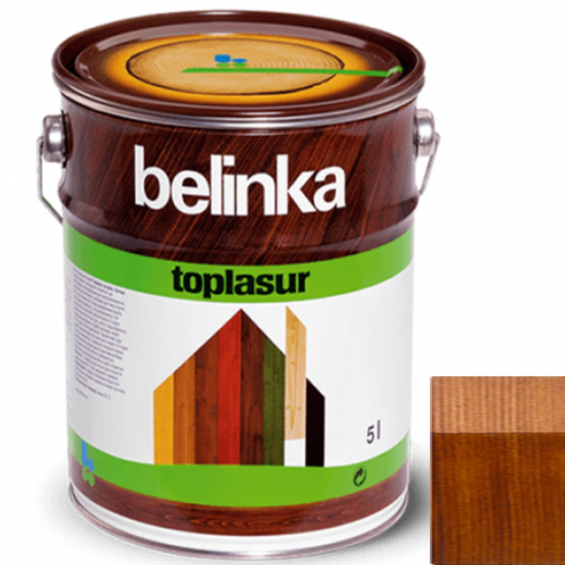 Краска-лазурь для дерева Belinka TopLasur № 24 паллисандр полуглянец 5 л 