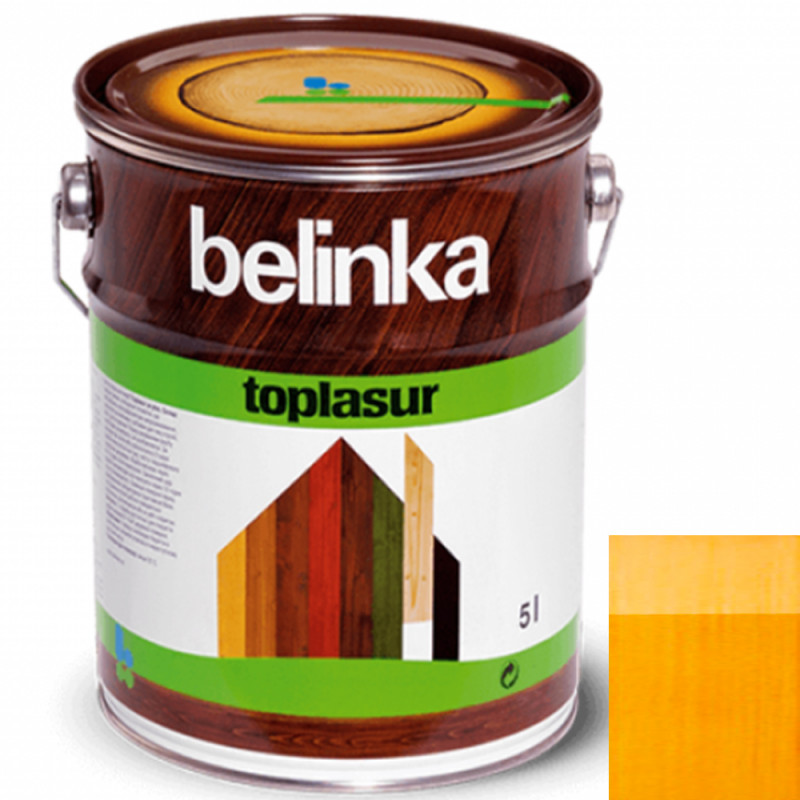 Краска-лазурь для дерева Belinka TopLasur № 25 пиния полуглянец 5 л 