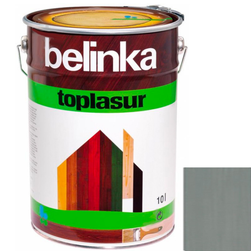 Краска-лазурь для дерева Belinka TopLasur № 31 графитно-серый полуглянец 10 л