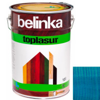 Краска-лазурь для дерева Belinka TopLasur № 72 санториново-синий полуглянец