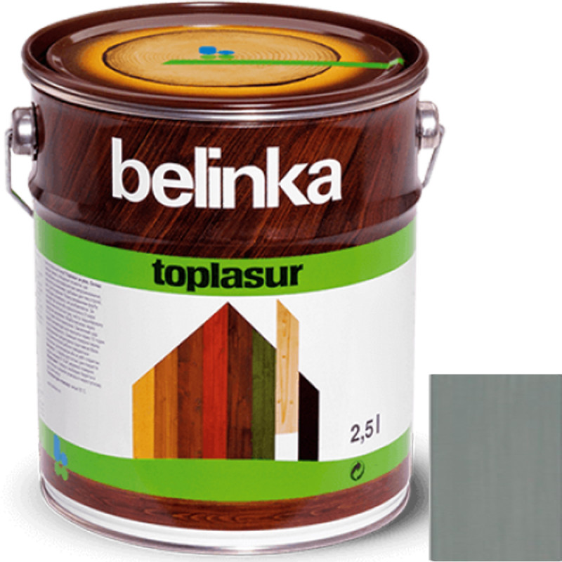 Краска-лазурь для дерева Belinka TopLasur № 31 графитно-серый полуглянец 2,5 л