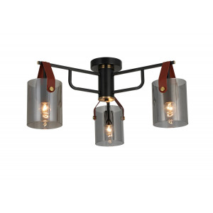 Люстра в стилі лофт на 3 плафони G 321036/3 Copper+Matt black