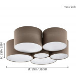 Люстра Sirius H262-6B на 6 плафонів