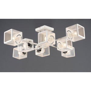 Люстра N6637/8 Білий + Хром