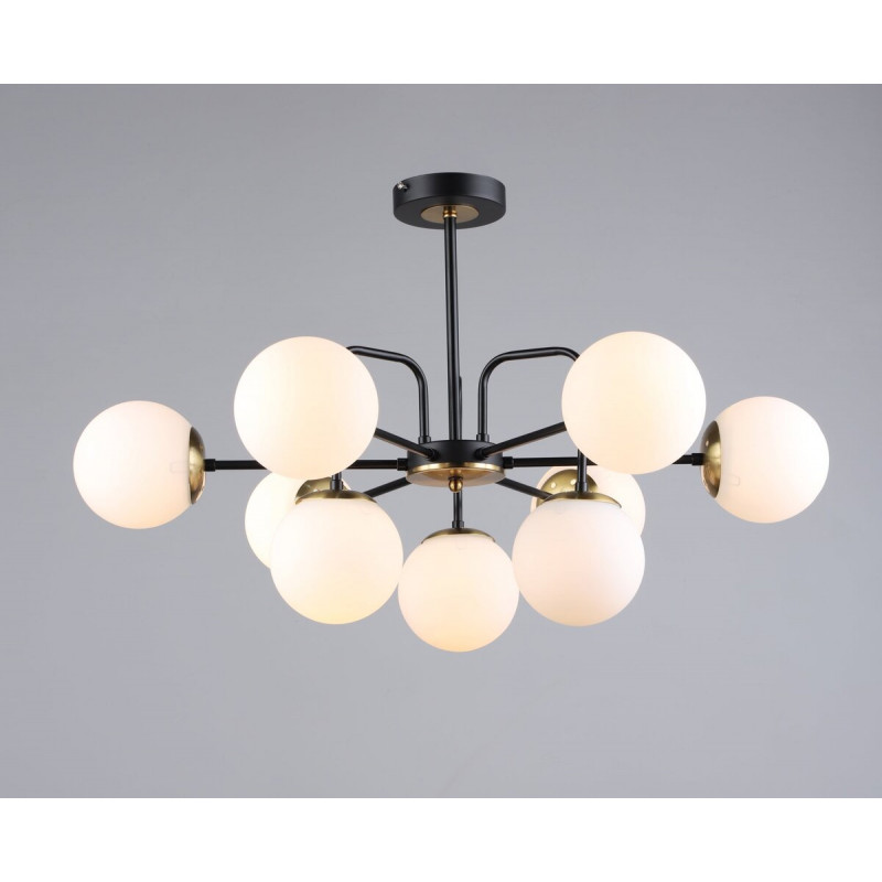 Люстра у вітальню Sirius B N36344/9 BK+COP