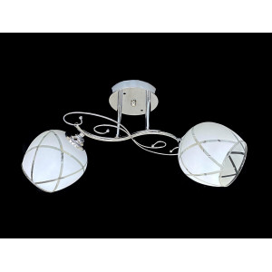 Люстра стельова на 2 плафони 2348E/2 Хром