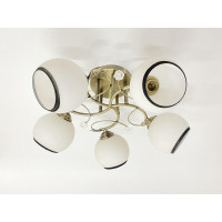 Люстра стельова на 5 плафонів 6220J/5 Бронза