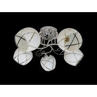 Люстра стельова на 5 плафонів 2348E/5 Хром