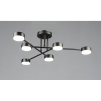 Люстра стельова світлодіодна VALESO N6716/6 GX53 Чорний N6716/6