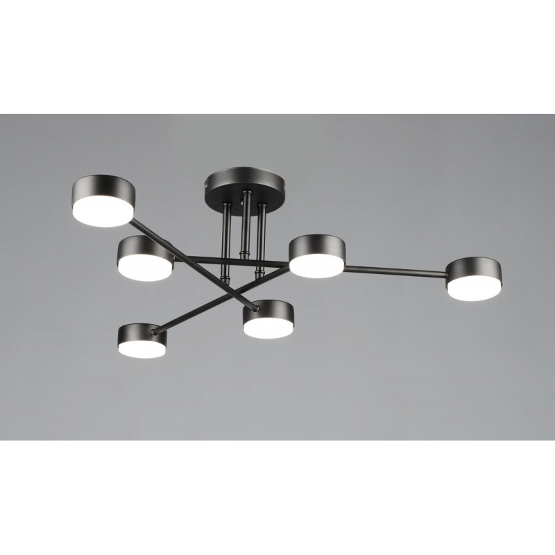 Люстра стельова світлодіодна VALESO N6716/6 GX53 Чорний N6716/6