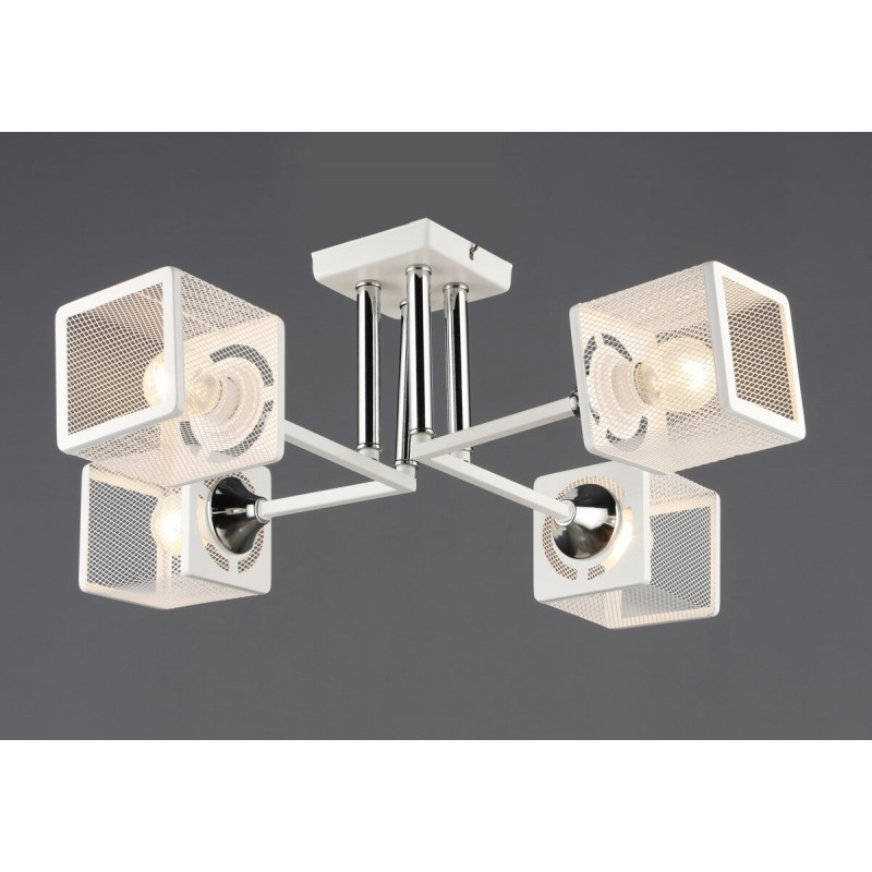 Люстра N6637/4 Білий + Хром