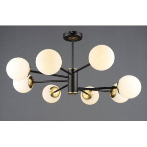 Підвісна люстра B N6650/8 Чорний+Мідь