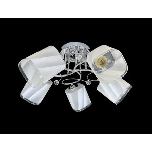 Люстра стельова на 5 плафонів 6220L/5 Хром