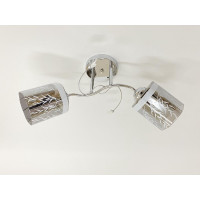 Люстра стельова на 2 плафони 6248E/2 Хром