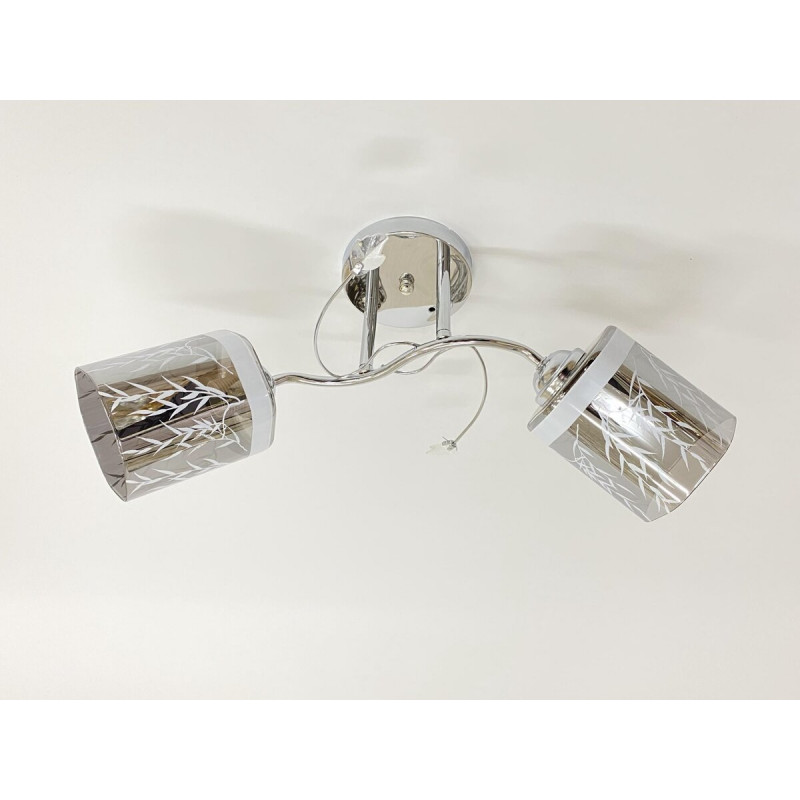 Люстра стельова на 2 плафони 6248E/2 Хром