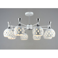 Люстра металева у вітальню VALESO B N6099/8 WT+CR