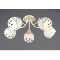 Люстра VALESO B N6655/5 Білий + Дерево