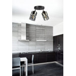 Люстра декоративна Sirius S4944-2 BK+SM з поворотнім механізмом