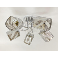 Люстра стельова на 5 плафонів 6247E/5 Хром