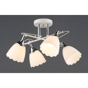 Стельова люстра B N6684/4 Білий + Хром