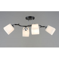 Люстра стельова Sirius B N6106/4 BK+CR з поворотнім механізмом