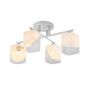Люстра стельова Sirius 07245/4 Matte White+CR на 4 плафони