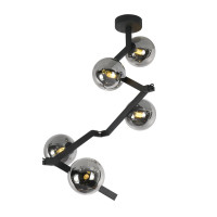 Люстра стельова регульована VALESO BX84020-5 BK чорна