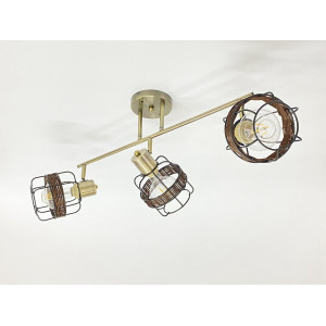 Стельова люстра на 3 плафони 91180J/3 бронза