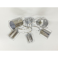 Стельова люстра на 5 плафонів 91179B/5 хром