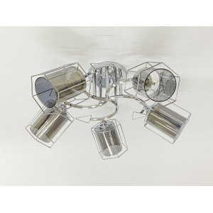 Стельова люстра на 5 плафонів 91179B/5 хром