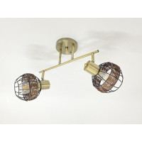 Стельова люстра на 2 плафони 91180L/2 бронза