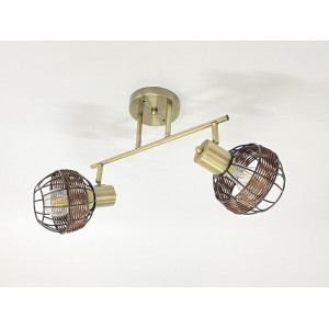 Стельова люстра на 2 плафони 91180L/2 бронза