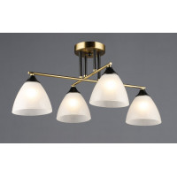 Люстра на чотири плафони A4410/4 (Мідь+Чорний)