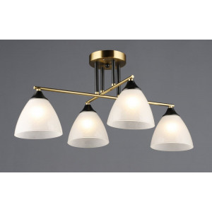 Люстра на чотири плафони A4410/4 (Мідь+Чорний)