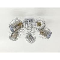 Стельова люстра на 5 плафонів 91187B/5 хром