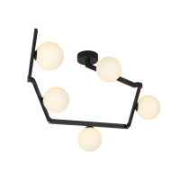 Люстра стельова регульована VALESO BX84020-5A BK чорна