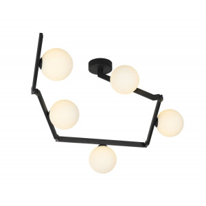 Люстра стельова регульована VALESO BX84020-5A BK чорна