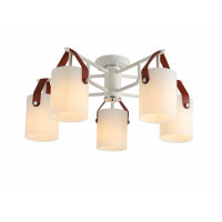 Люстра стельова G 321035/5 CR+Matt white