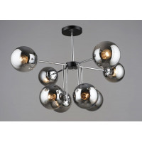 Люстра K2307/8 Чорний + Хром