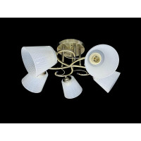 Люстра стельова на 5 плафонів 7051C/5 Бронза