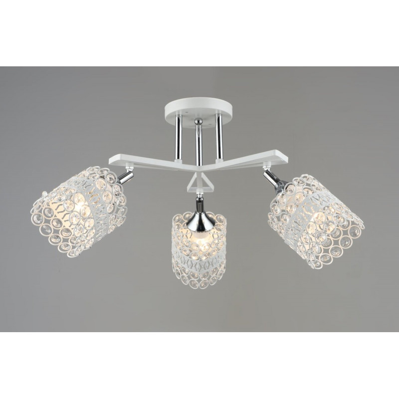 Люстра стельова Sirius B N5958/3 WT+CR з поворотнім механізмом