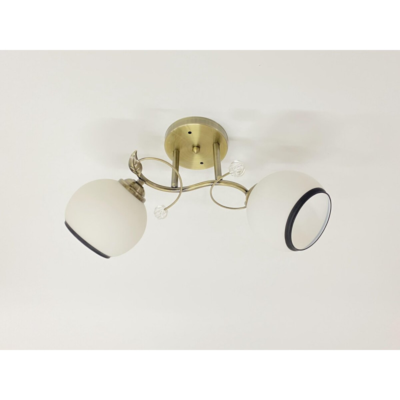 Люстра стельова на 2 плафони 6220J/2 Бронза