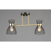 Люстра лофт VALESO N6791/2 на 2 плафони, мідь з чорним