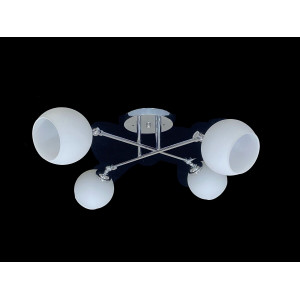 Підвісна люстра на 4 плафони 91176B/4 хром